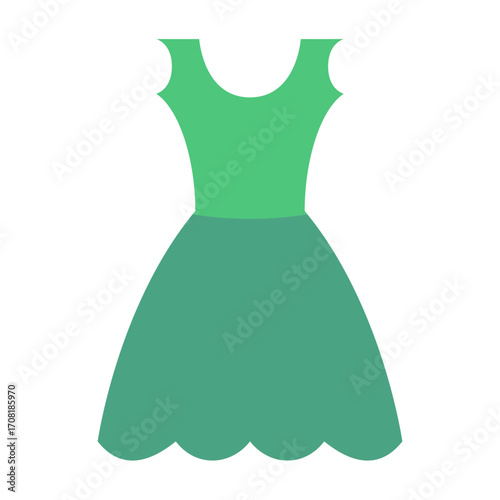 vector illustration of a dress