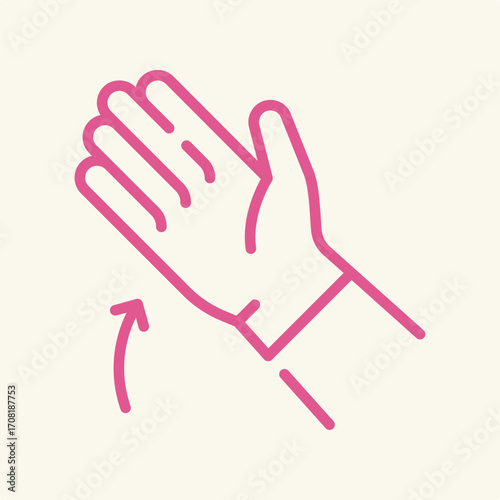 Hand gloves symbol artwork trendy useful vector Illustration design flawless colorful background
