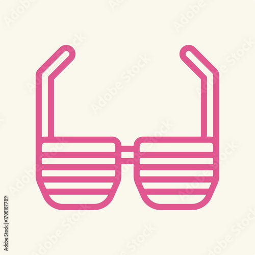 Sunglasses symbol artwork trendy useful vector Illustration design flawless colorful background