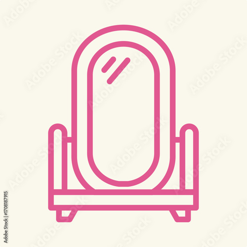 Mirror symbol artwork trendy useful vector Illustration design flawless colorful background