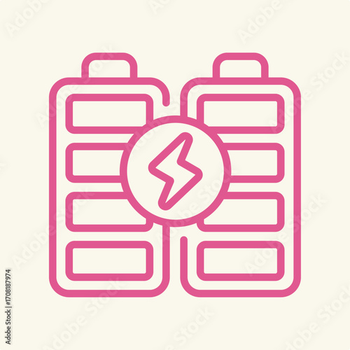 Battery symbol artwork trendy useful vector Illustration design flawless colorful background