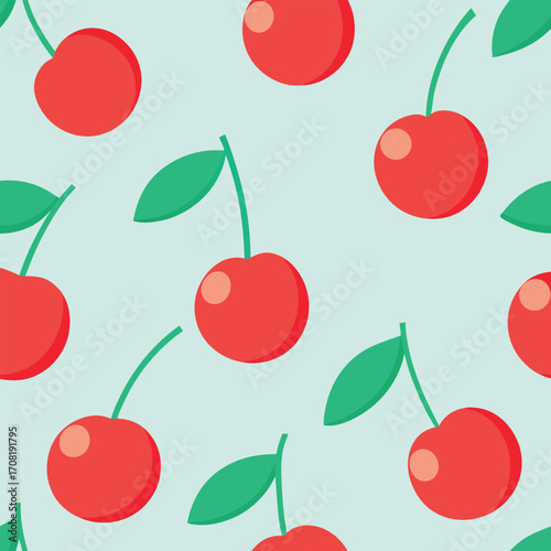 seamless pattern with cherry