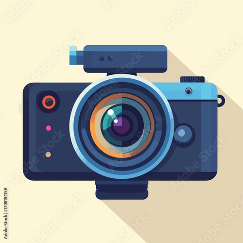 Digital camera captures moments with precision and clarity for memories.