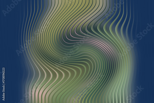 Abstract swirl of green and blue creates a mesmerizing and dynamic design