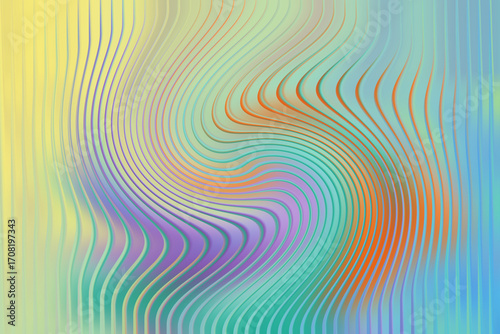 Swirling lines create a mesmerizing abstract pattern with vibrant color palette