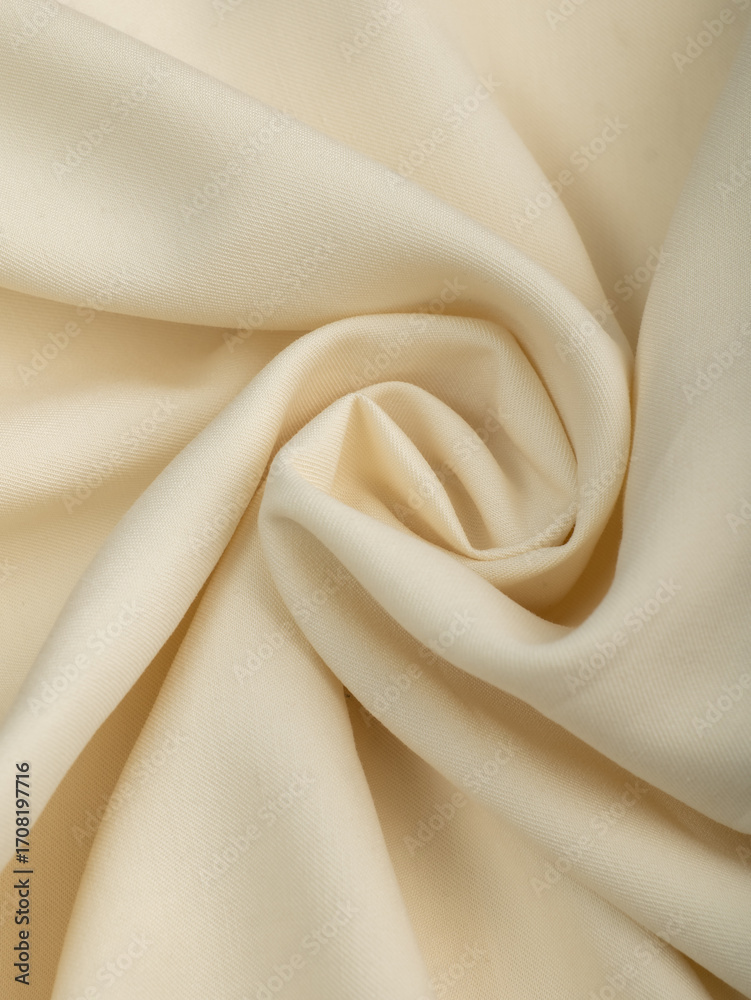 Obraz premium Light, dense fabric for sewing clothes, ironed, the texture of the fabric is visible