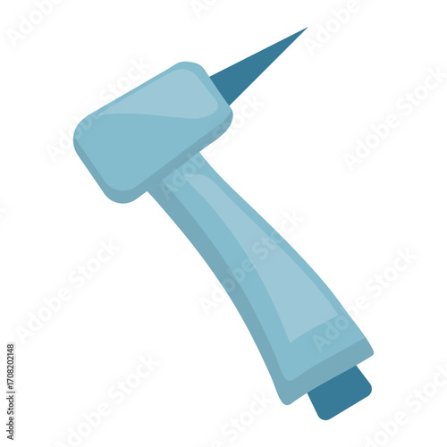 Dental Drill Illustration – Blue Handpiece Tool for Oral Surgery and Clinical Procedures