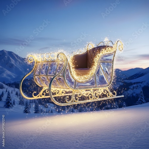 Christmas sleigh santa sleigh winter sleigh holiday sleigh christmas decoration holiday season snow scene