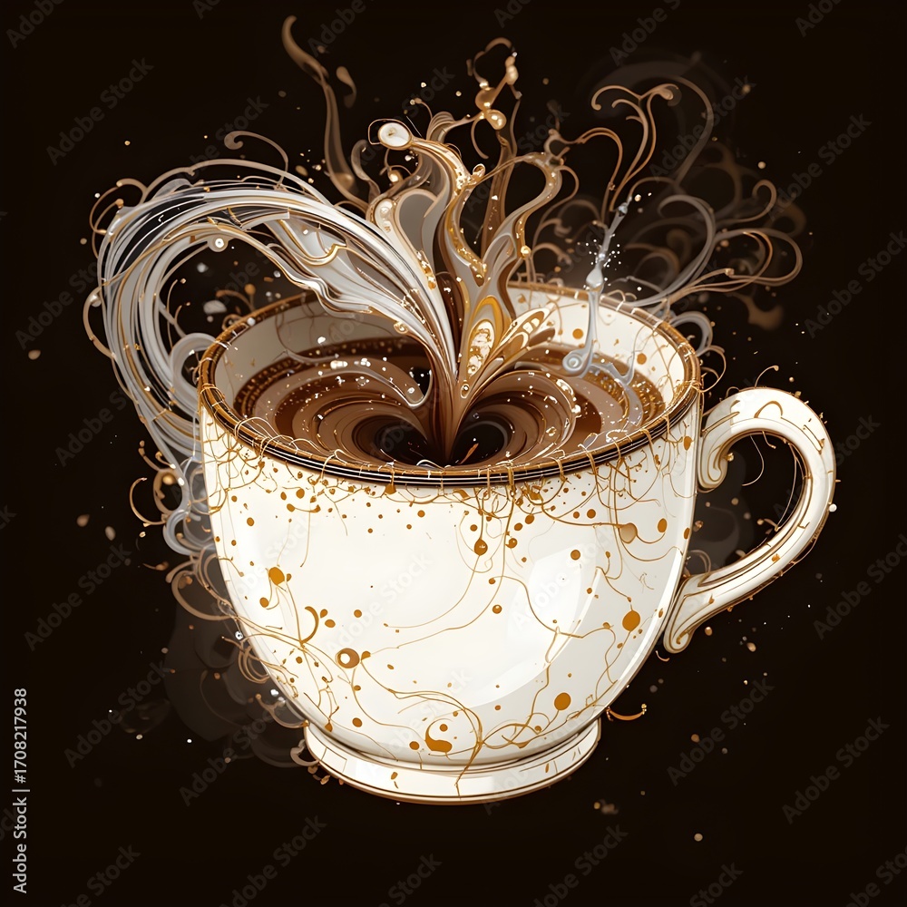 custom made wallpaper toronto digitalcup of coffee with splash