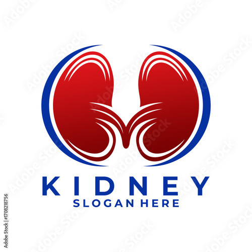 Kidney Logo Template. Urology Logo Vector