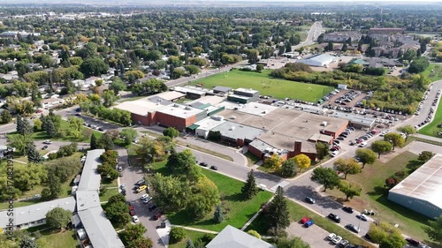 4K Aerial Video of Nutana Suburban Centre, Saskatoon