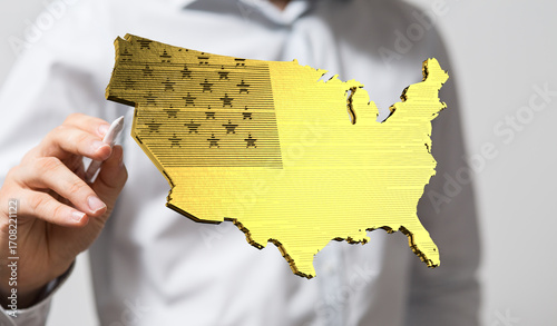 Gold US map, data analysis,...