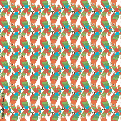 Seamless childish pattern with funny animals faces . Creative  kids texture for fabric, wrapping, textile, wallpaper, apparel. Vector illustration
