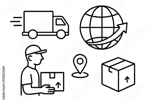 Private house over open hands outline line icon, real estate protection symbol, safe home care vector illustration for graphic, web design, apps, adverts, various cards