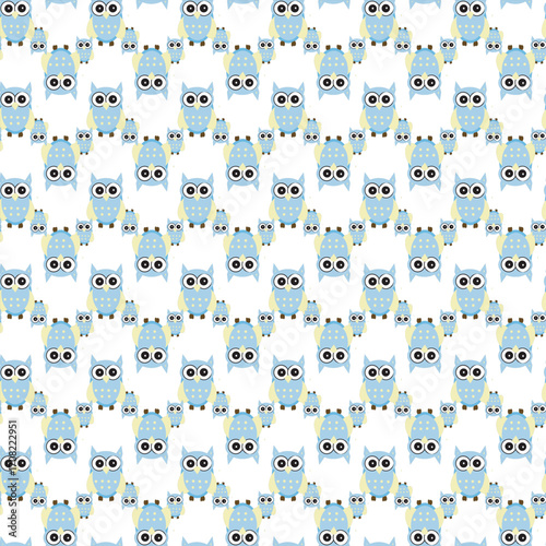 Seamless childish pattern with funny animals faces . Creative  kids texture for fabric, wrapping, textile, wallpaper, apparel. Vector illustration