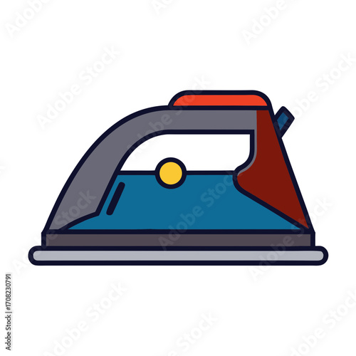 Steam iron illustration