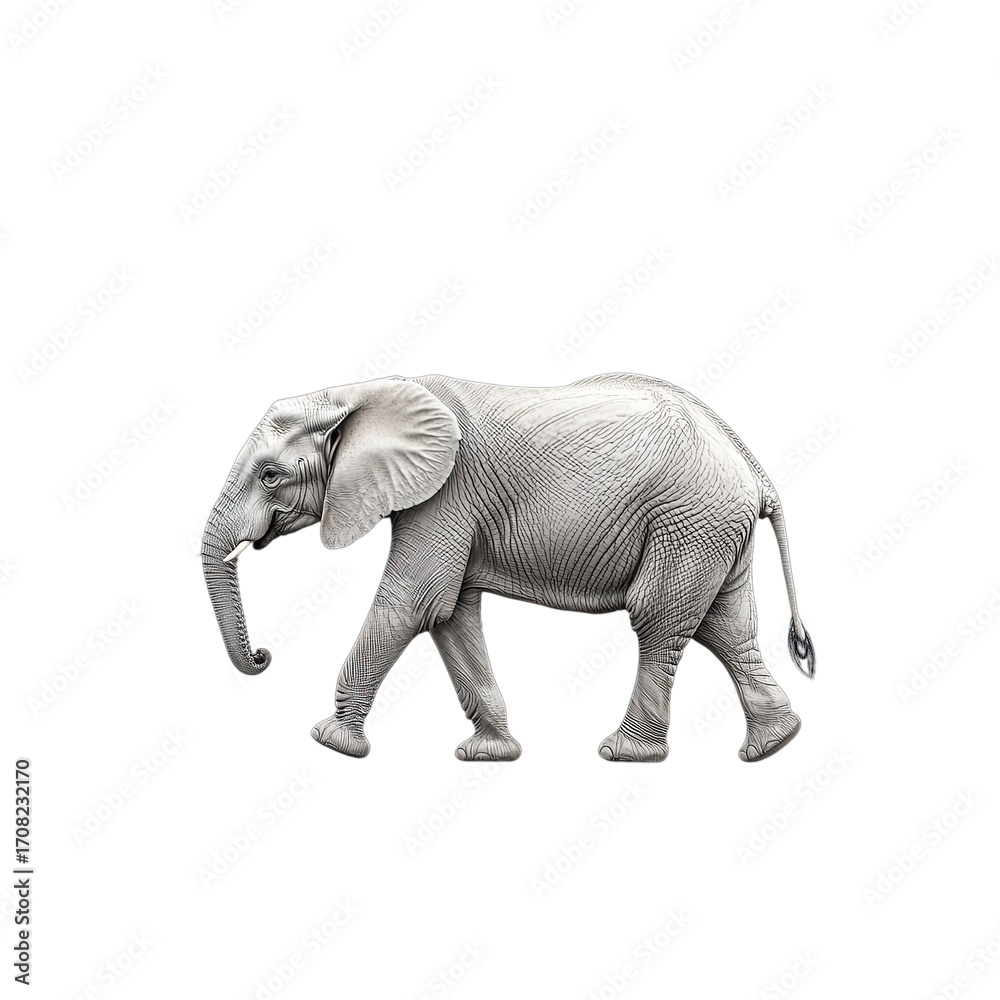 Obraz premium African Elephant Walking