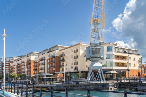 Obraz na plátně Gunwharf Quay in Portsmouth hampshire