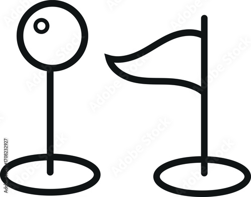 iconos marcadores de mapa y gps minimalista en blanco y negro.