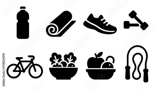 Healthy Lifestyle Icons