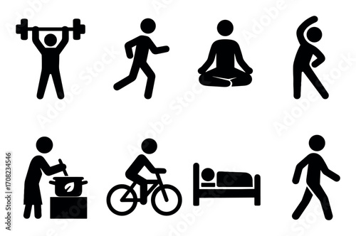 Healthy Lifestyle Icons