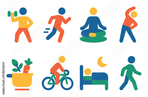 Healthy Lifestyle Icons