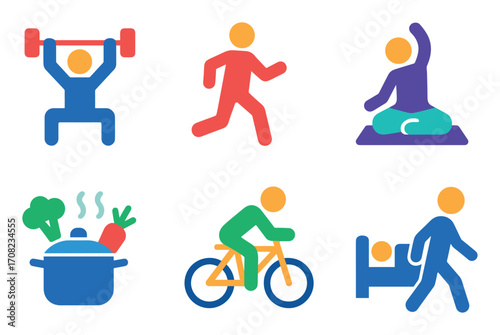 Healthy Lifestyle Icons