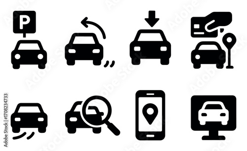 Parking Process Icons