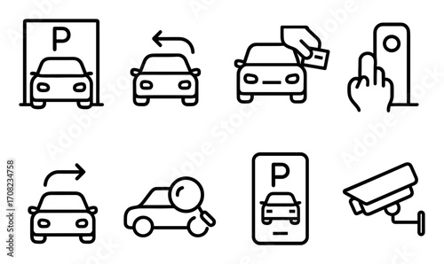 Parking Process Icons