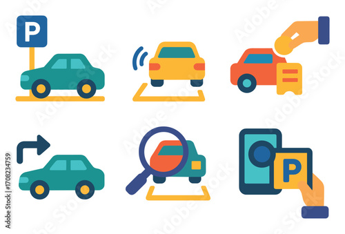 Parking Process Icons