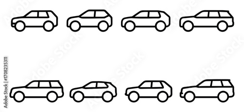 SUV Icons Grid
