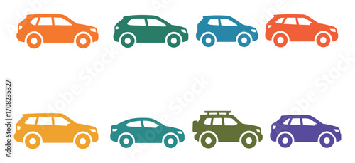SUV Icon Set