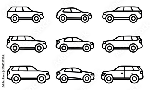 SUV Icons Grid