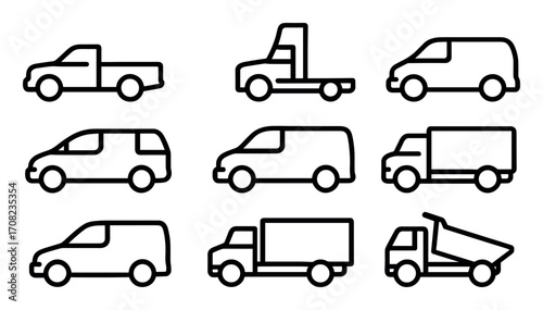 Truck Icon Grid