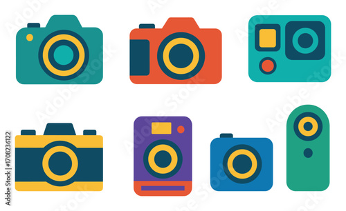 Colorful Camera Icons
