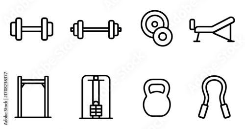 Minimalist Gym Icons