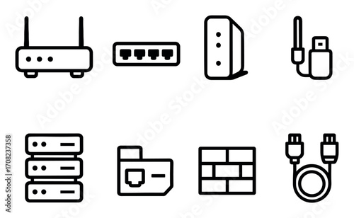 Minimalist Network Icons