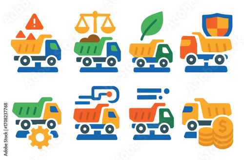 Vehicle Weighing Icons