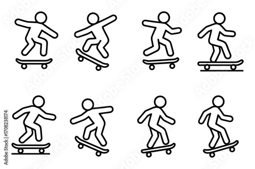 Skateboarding Trick Icons
