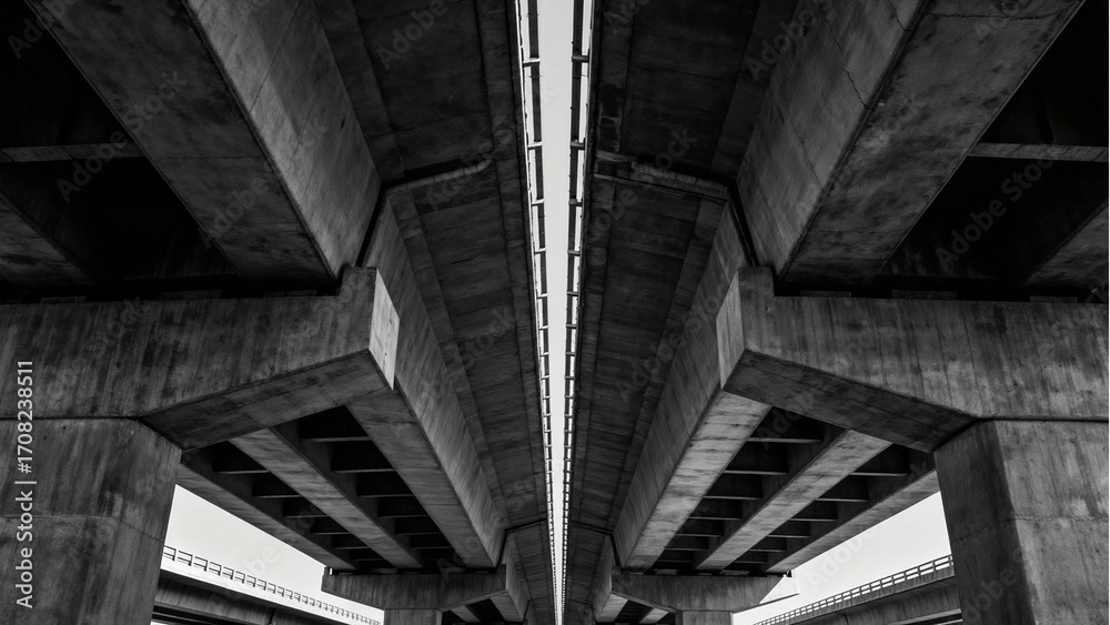 Fototapeta premium Symmetrical Underpass Architecture