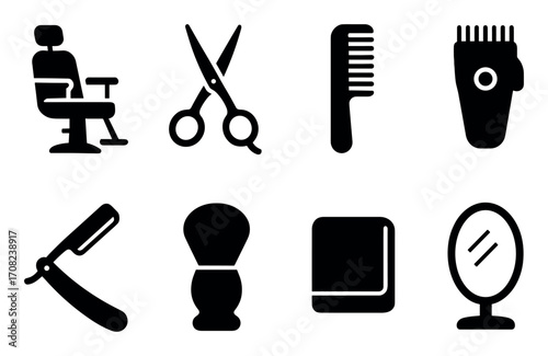 Barbershop Tools Icons