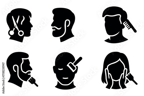 Barbershop Service Icons