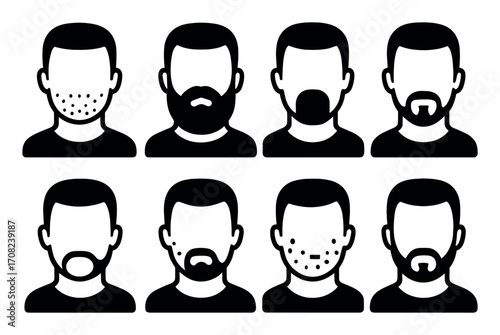 Trendy Beard Icons