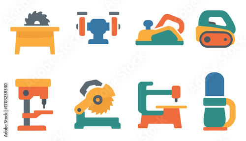 Colorful Workshop Icons Grid