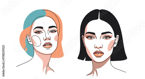 Exploring diverse makeup looks and diverse hairstyles for women.