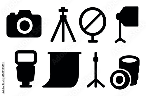 Photography Equipment Icons
