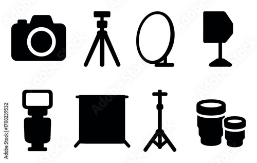 Photography Equipment Icons