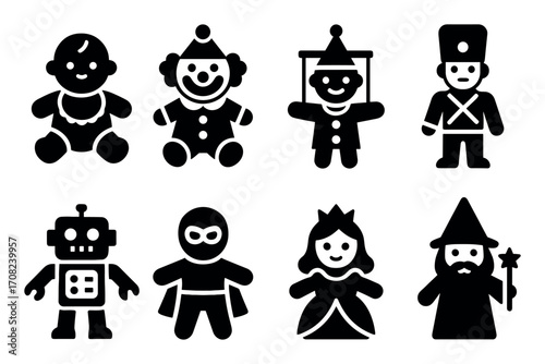 Plush Toy Icon Set
