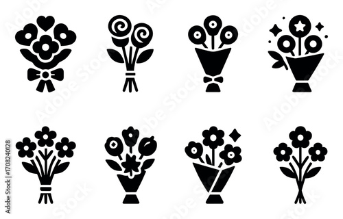 Bouquet Icon Set