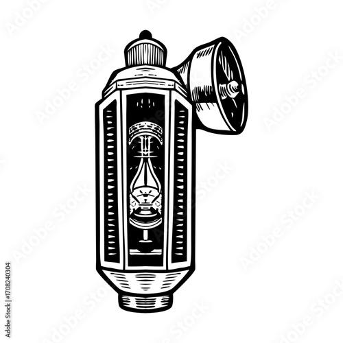 A sketchy style illustration representing crookes tube